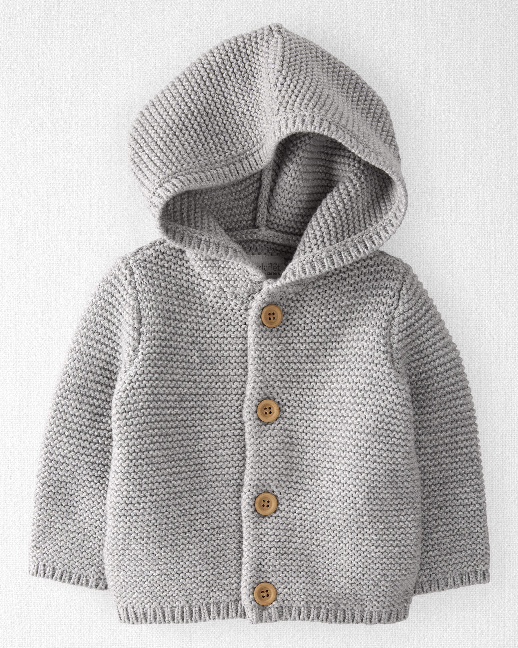 little suzie/Hoodie Knit Poncho