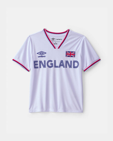 kids umbro england soccer jersey - white