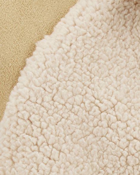  Product image 3 of Baby Colorblock Fleece & Sherpa Jacket - Tan