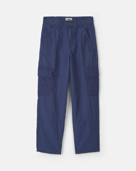 Boys Baggy Cargo Pants - Navy Blue