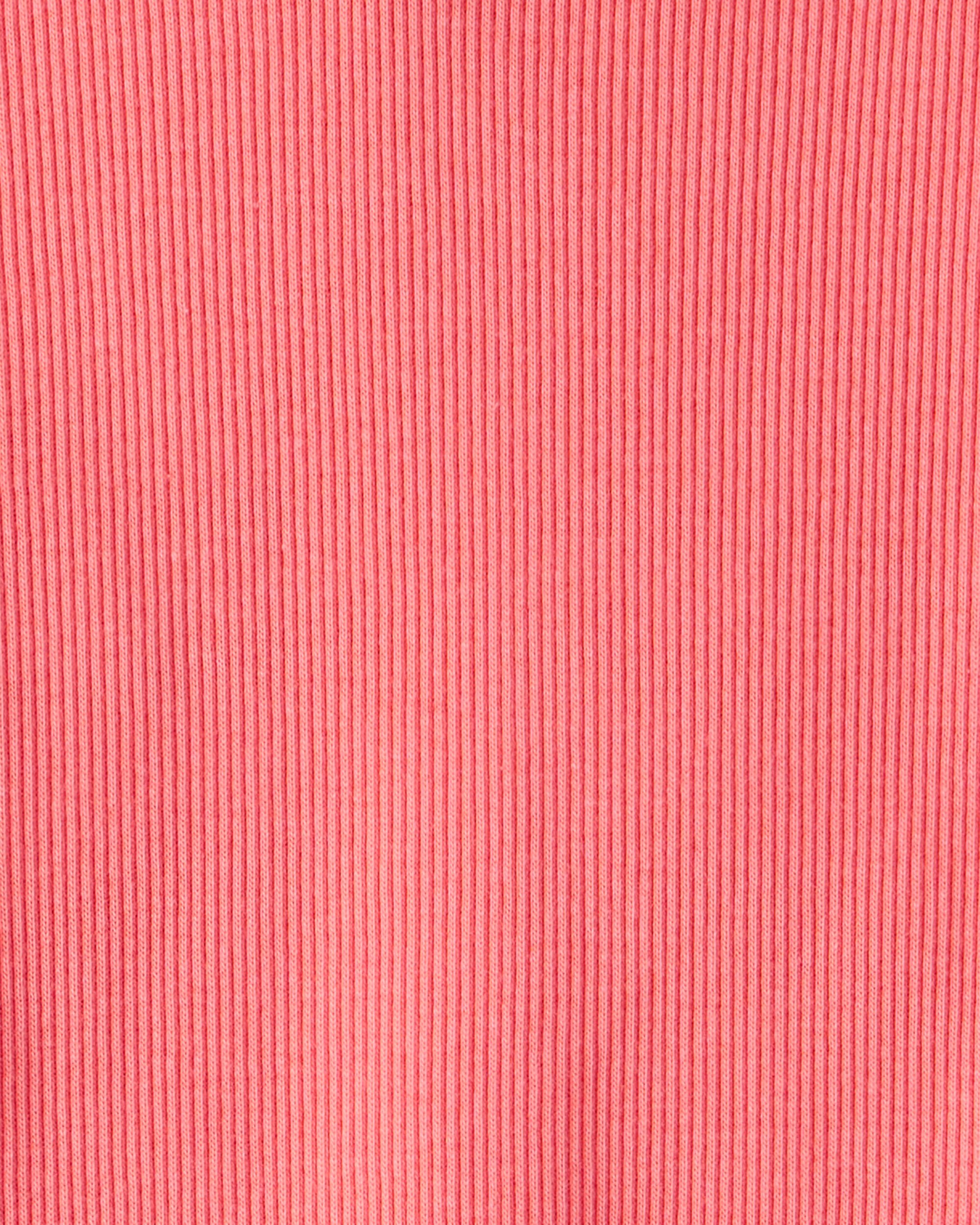 Girls Cotton Short-Sleeve Top - Orange