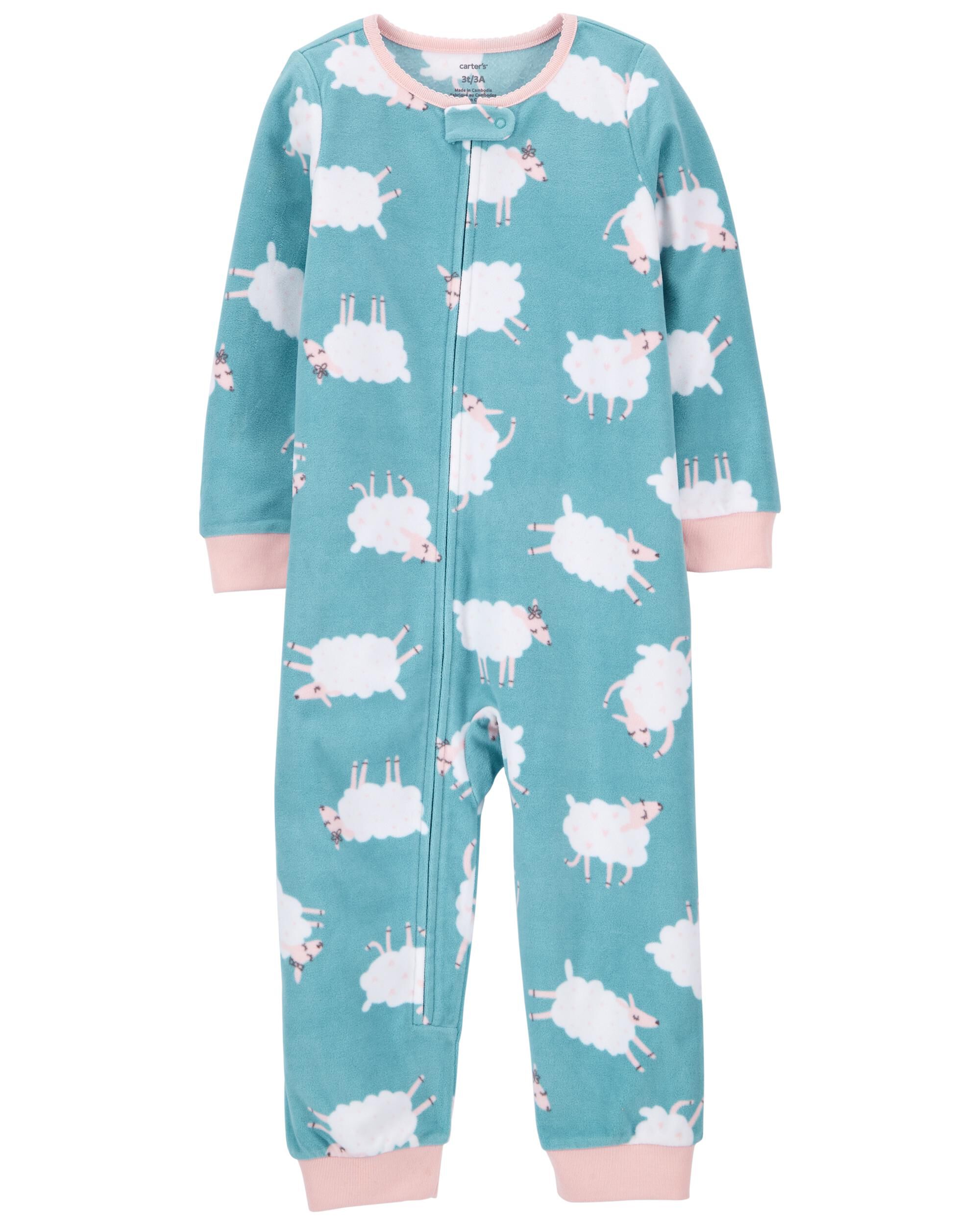 *CLEARANCE* 1-Piece Sheep Fleece Footless PJs