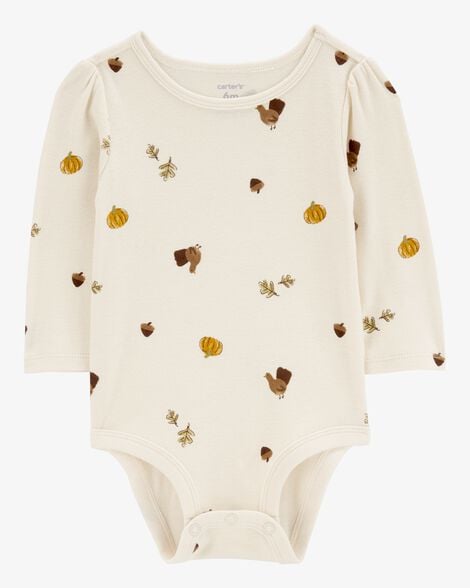 Product image 3 of Baby 3-Piece Fall Thanksgiving Bodysuit & Jumper Set