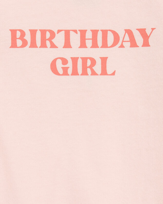 Product image 2 of Baby Birthday Girl Short-Sleeve Bodysuit - Pink
