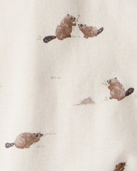 Product image 3 of Baby Organic Cotton Sleep & Play Pajamas in Beavers' Creek Print