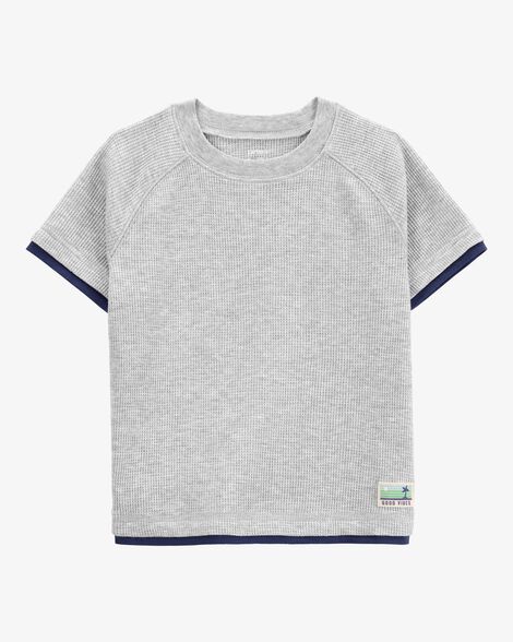  Product image 1 of Toddler Short-Sleeve Waffle Knit Tee - Grey