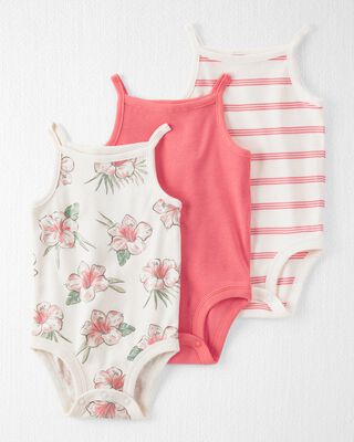 Product image 1 of Baby 3-Pack Organic Cotton Rib Bodysuits