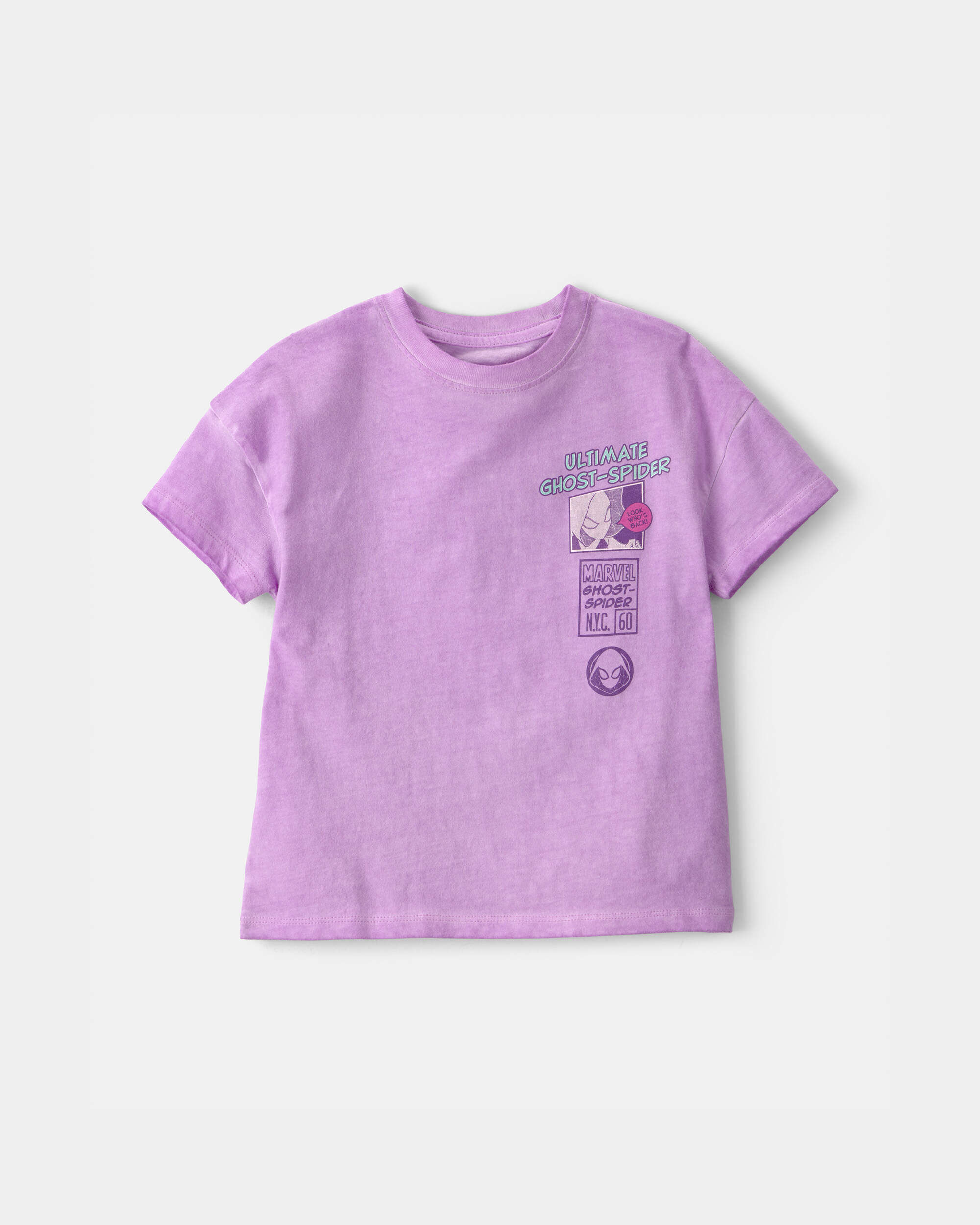 OshKosh Bgosh Toddler Girls Girl Ghost-Spider Graphic Tee - Purple 4T Purple 27$