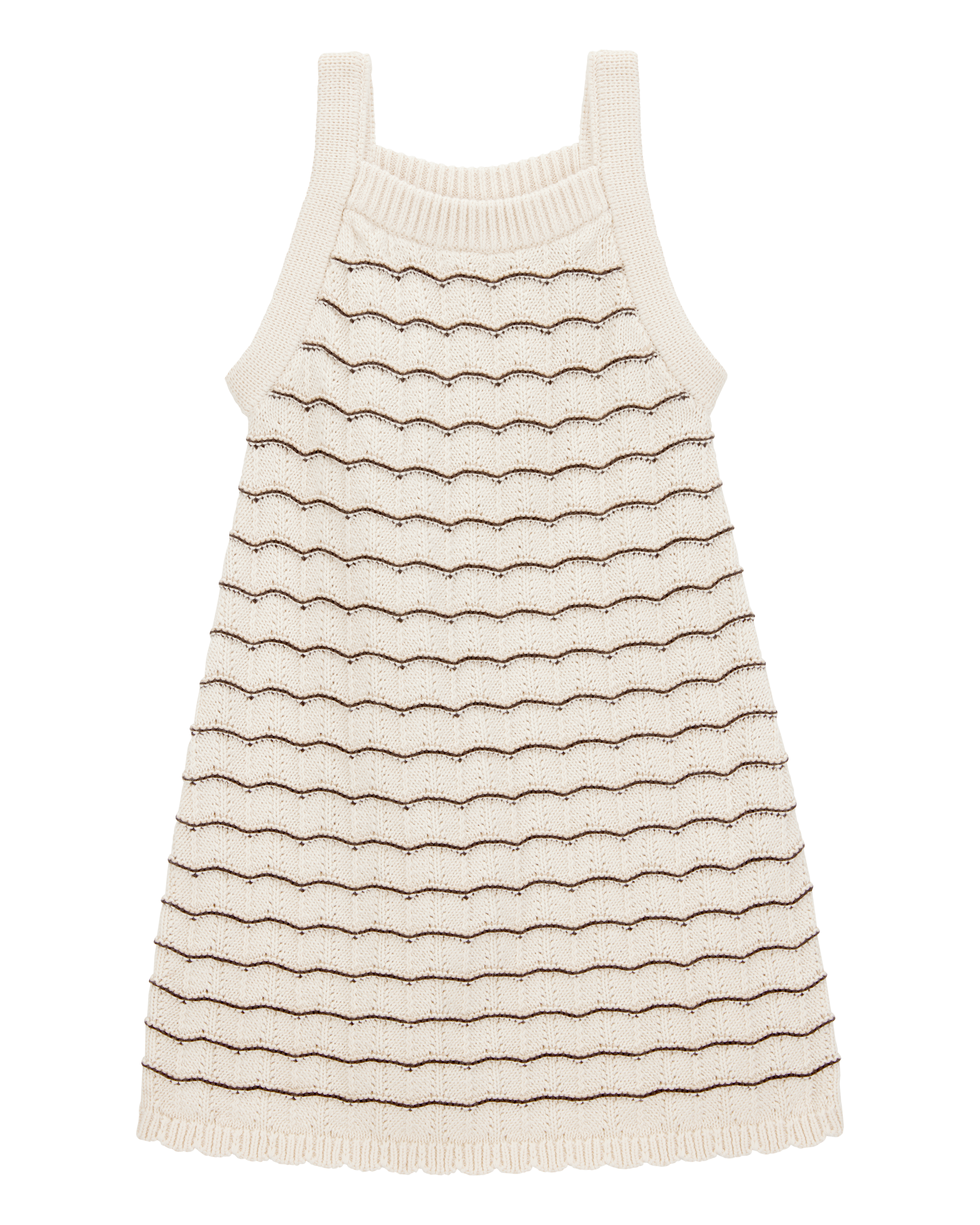 Toddler Striped Crotchet Knit Tank Dress