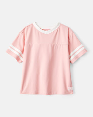 Product image 1 of Girls Short-Sleeve Jersey Top - Pink