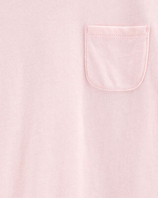 Product image 2 of Kid Solid Short-Sleeve Fashion Top - Pink