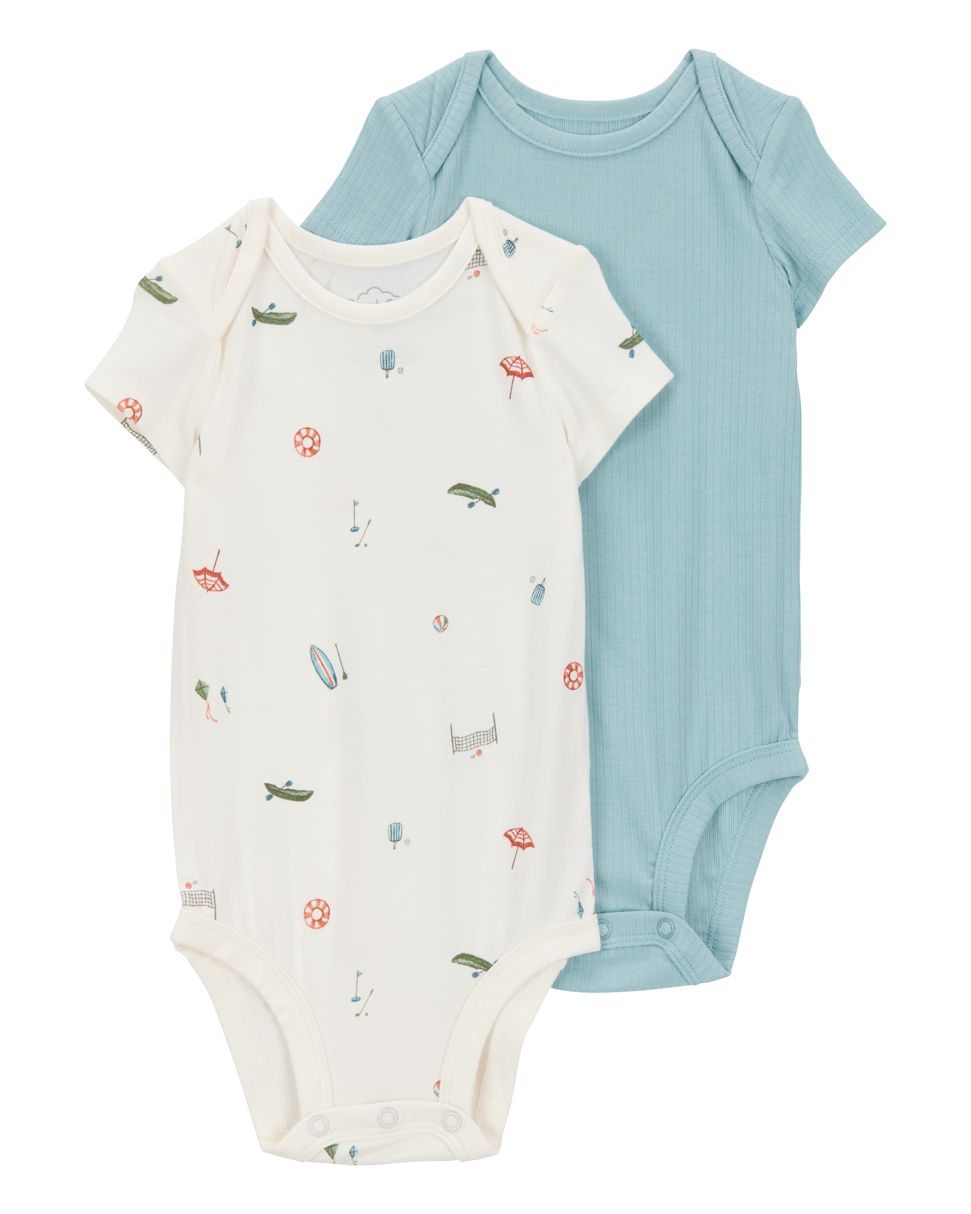 Baby 2-Pack Short-Sleeve PurelySoft Bodysuits