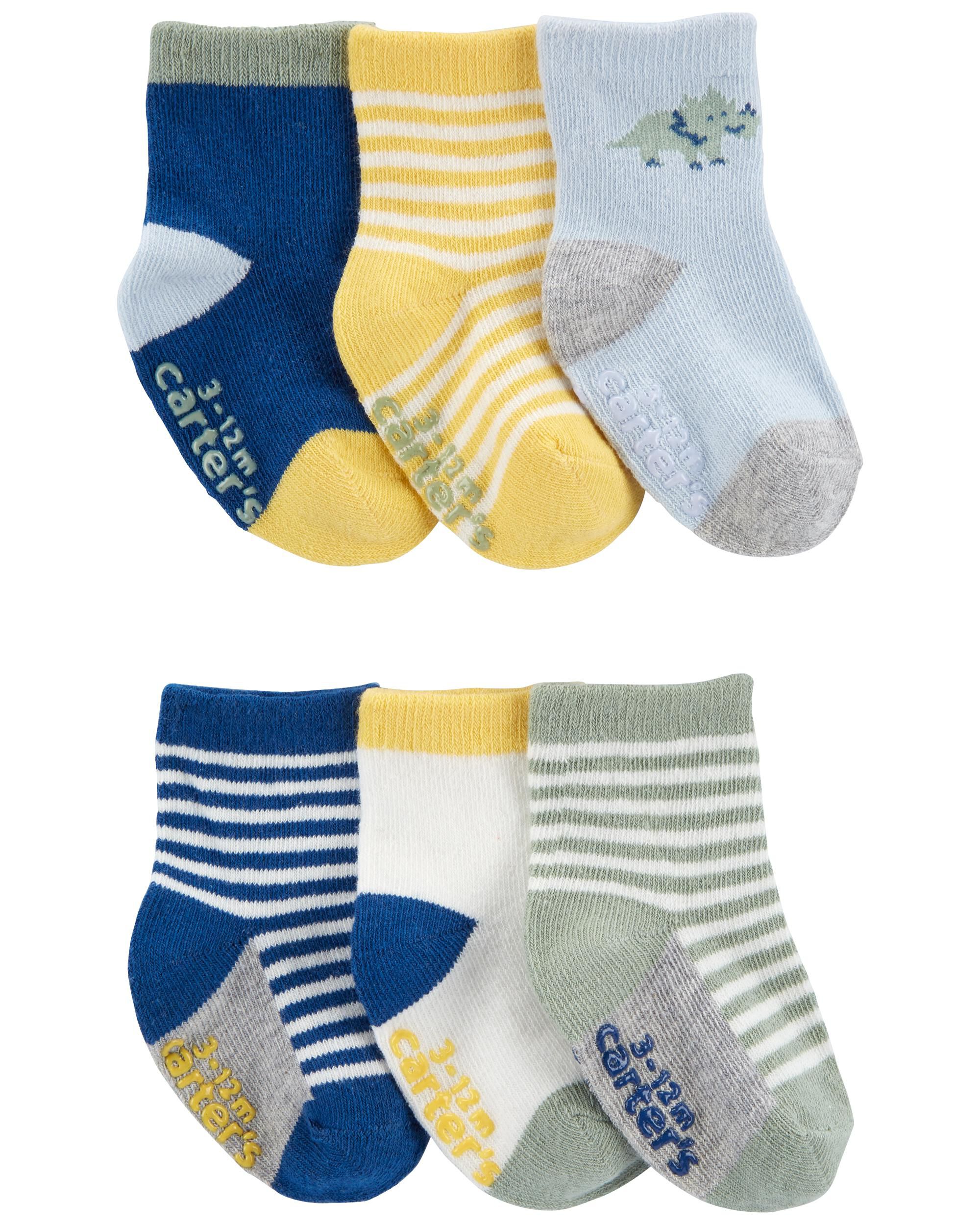 Multi Baby 6-Pack Booties | carters.com