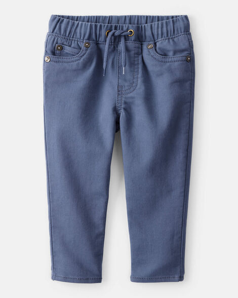 Product image 1 of Baby Boy Cotton Pull-On Fashion Pants - Navy