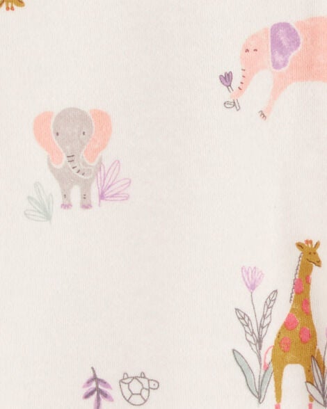  Product image 2 of Baby Animal Print 2-Way Zip Cotton Sleep & Play Pajamas