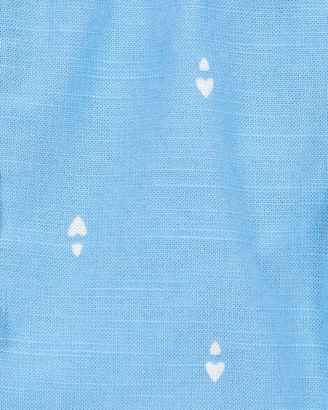  Product image 4 of Baby Heart Drop Print Drawstring Shorts - Blue