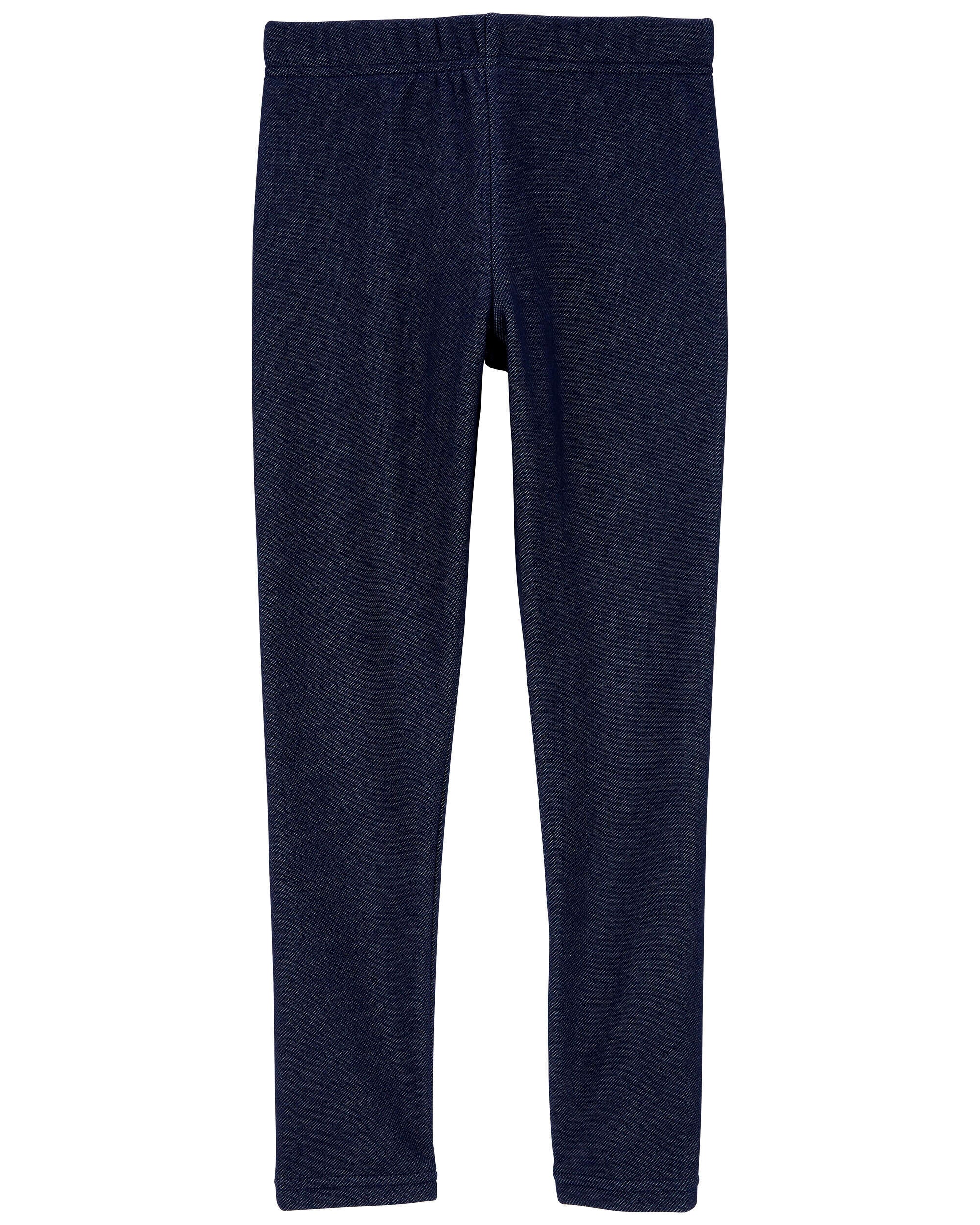 Kid Faux Denim Cozy Fleece Leggings Carter s Carter s