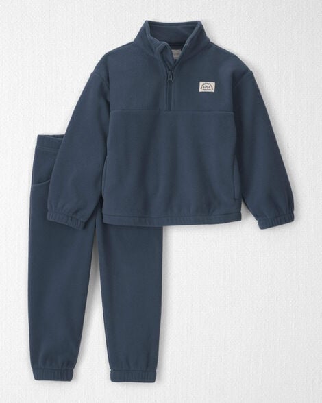 Toddler Boy 2-Piece Recycled Microfleece Top & Pant Set