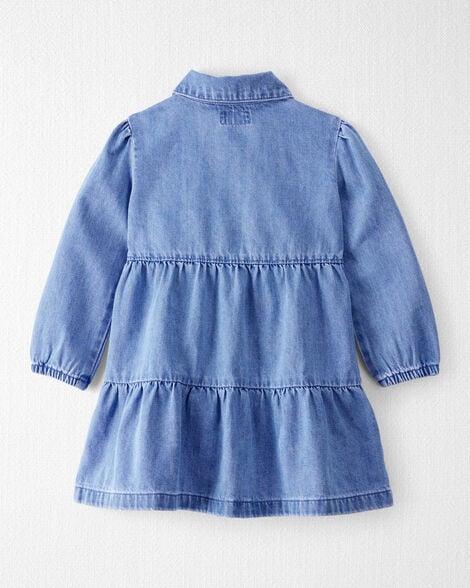 Product image 2 of Toddler Girl Organic Cotton Denim Dress