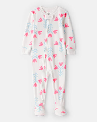 Toddler Girl Donuts DreamPlush Long-Sleeve Snug Fit 1-Piece Pajamas - Blue