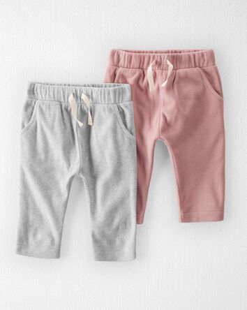 Baby 
2-Pack Recycled Fleece Pants
