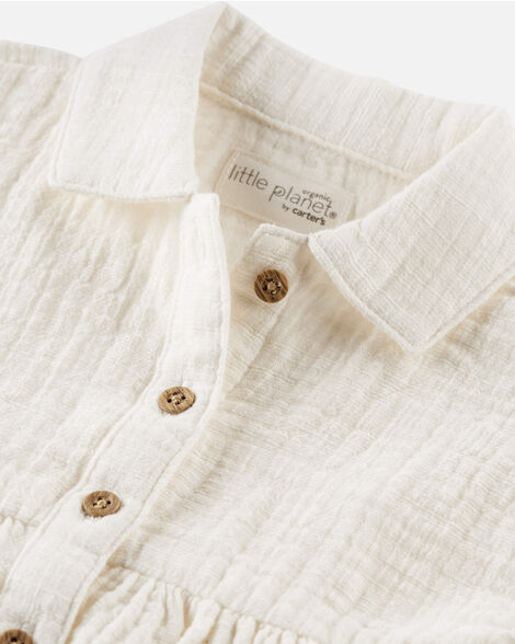 Baby Organic Cotton Gauze Dress - Little Planet | Carter's