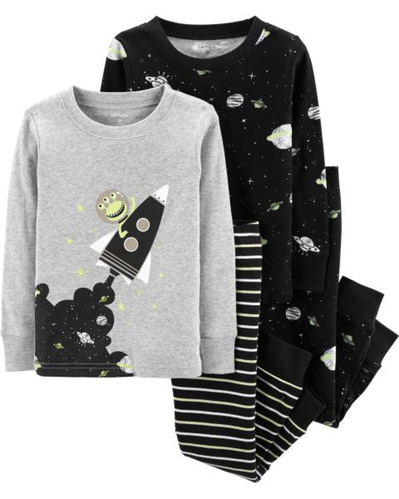 4 Piece Space Snug Fit Cotton Pjs Carters Com