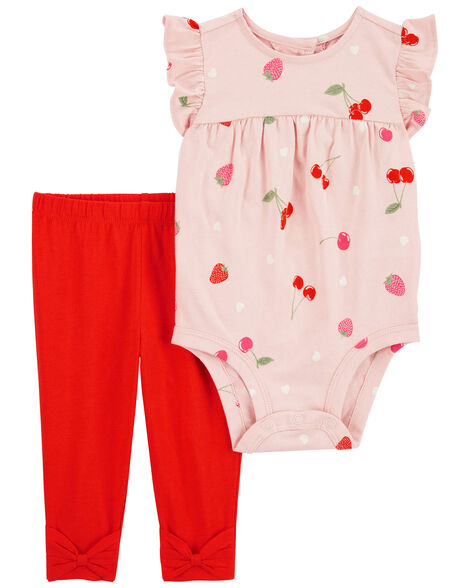 Product image 1 of Baby 2-Piece Fruit Bodysuit Pant Set