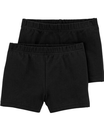 Toddler 2-Pack Black Tumbling Shorts