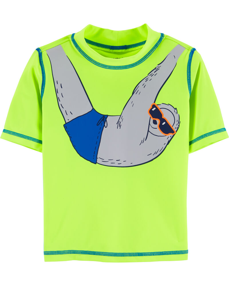 Carter S Neon Sloth Rashguard Carters Com