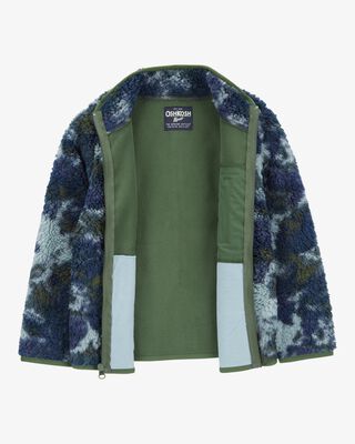 Product image 2 of Kid Tie Dye Fleece Knit Jacket - Navy