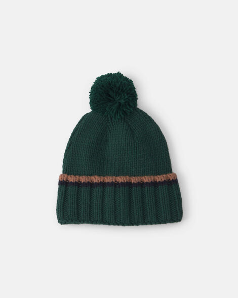 baby boy pom beanie - green