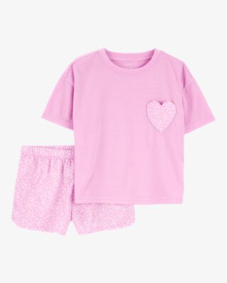 Product image 1 of Kid 2-Piece Heart Loose Fit Pajamas