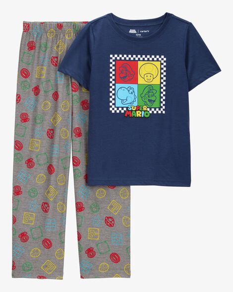  Product image 1 of Kid Super Mario Bros™ Loose Fit 2-Piece Pajamas