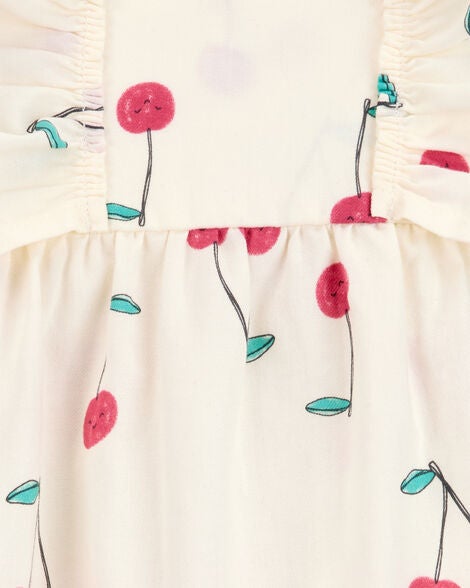  Product image 3 of Baby Cherry Flutter Sleeves Jumpsuit-Ivory