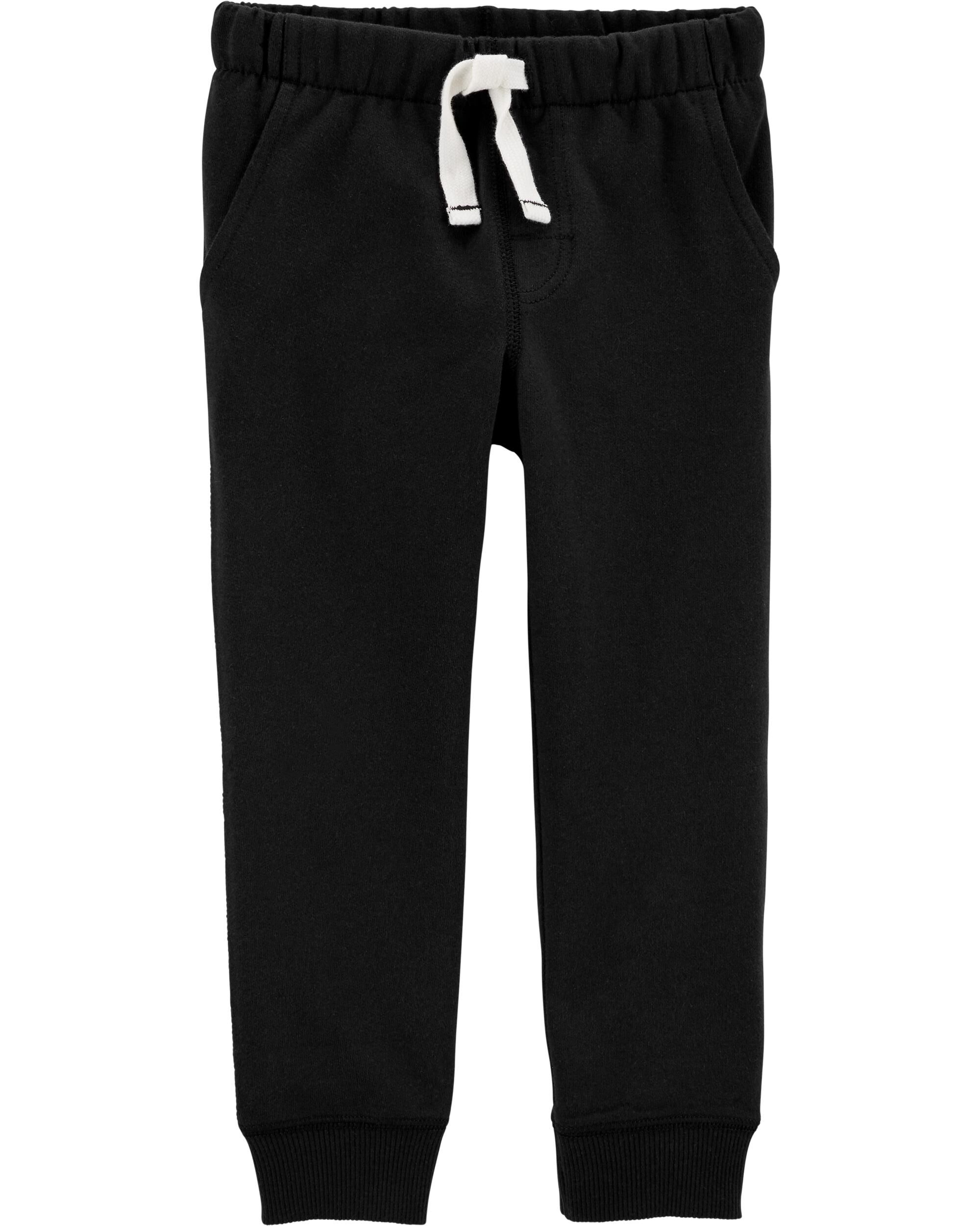 infant black joggers