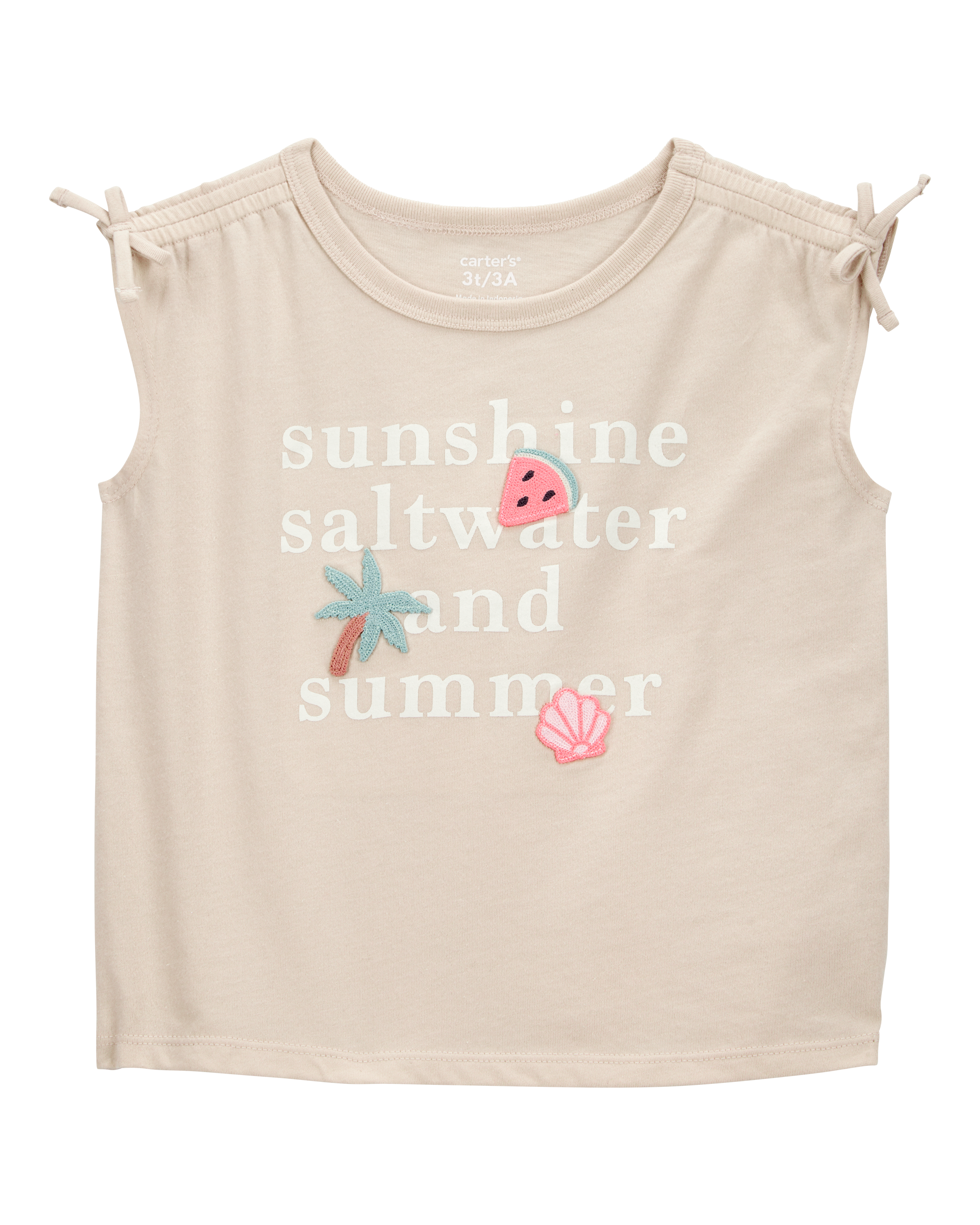 Toddler Sunshine, Saltwater and Summer Graphic Tee
