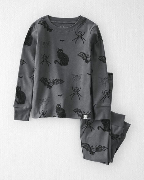 Toddler 2-Piece Organic Cotton Pajamas in Spooky Creatures