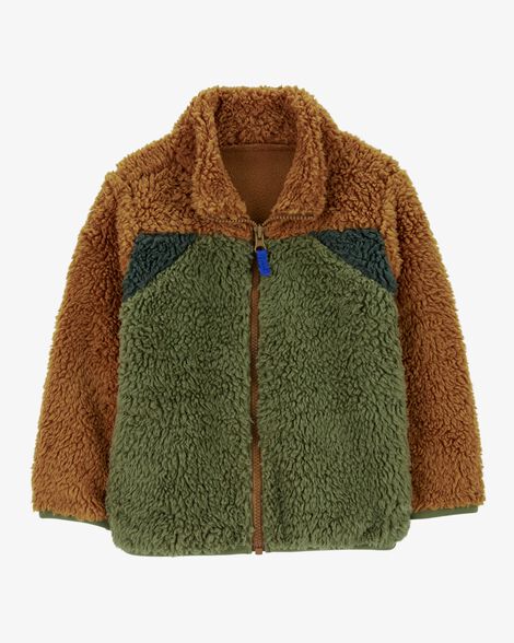 Product image 1 of Toddler Sherpa Fleece Zip-Up Jacket