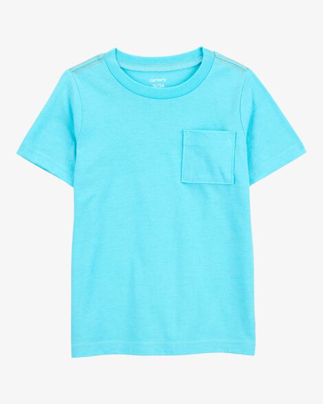  Product image 1 of Baby Solid Short-Sleeve Pocket Tee - Blue