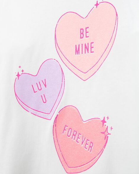  Product image 2 of Kid Be Mine Long-Sleeve Graphic Tee - White