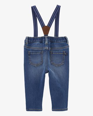 Product image 2 of Baby Knit Denim Suspender Pants