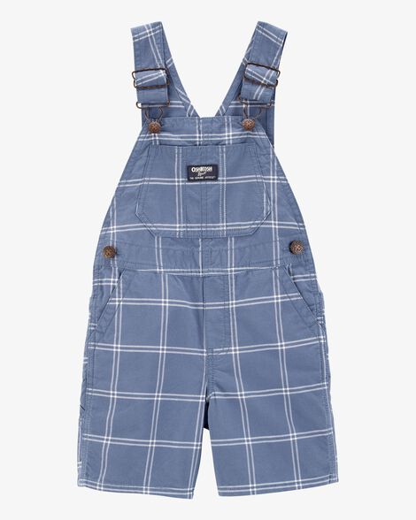  Product image 1 of Toddler Plaid Shortalls - Blue