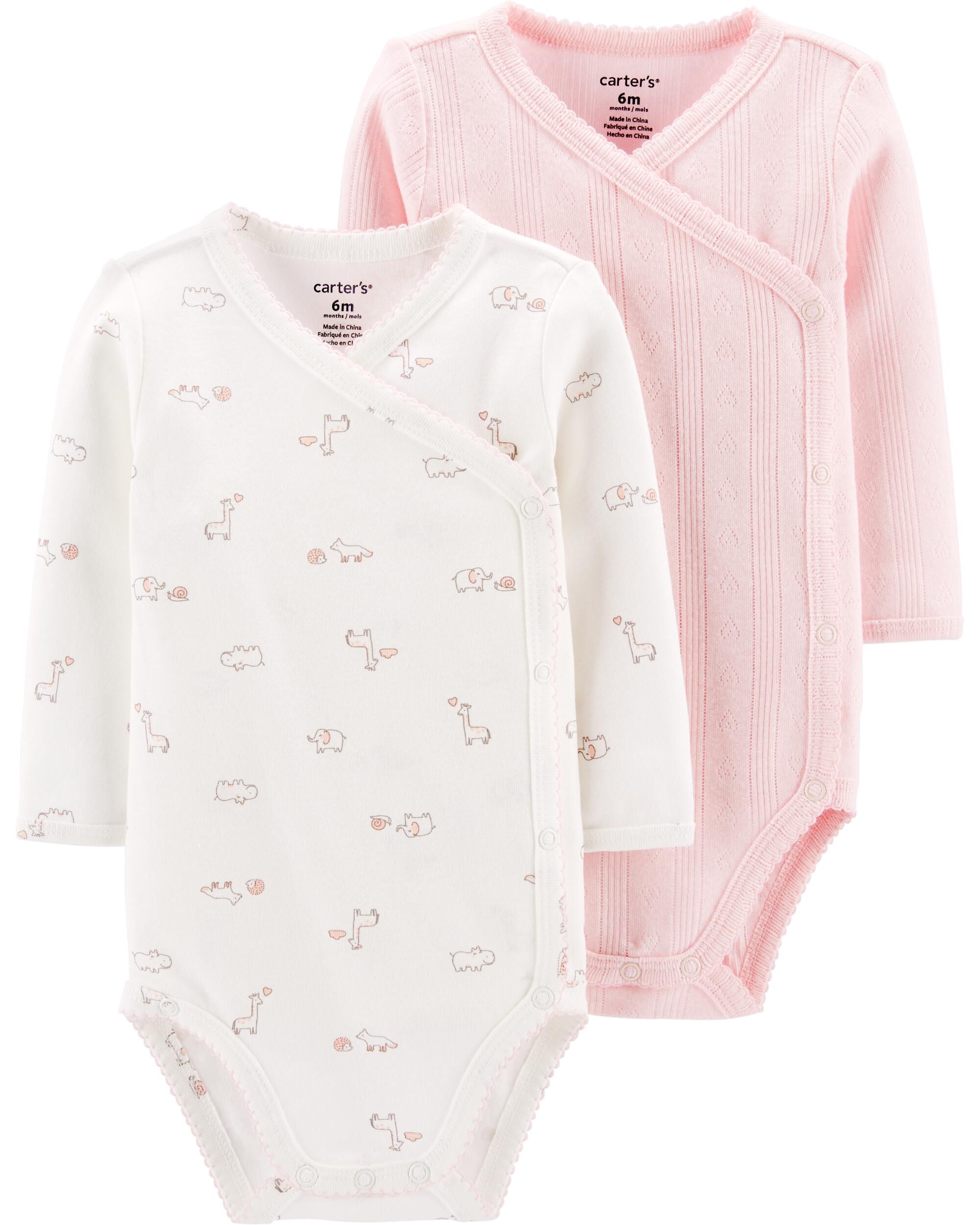 carter's side snap onesies