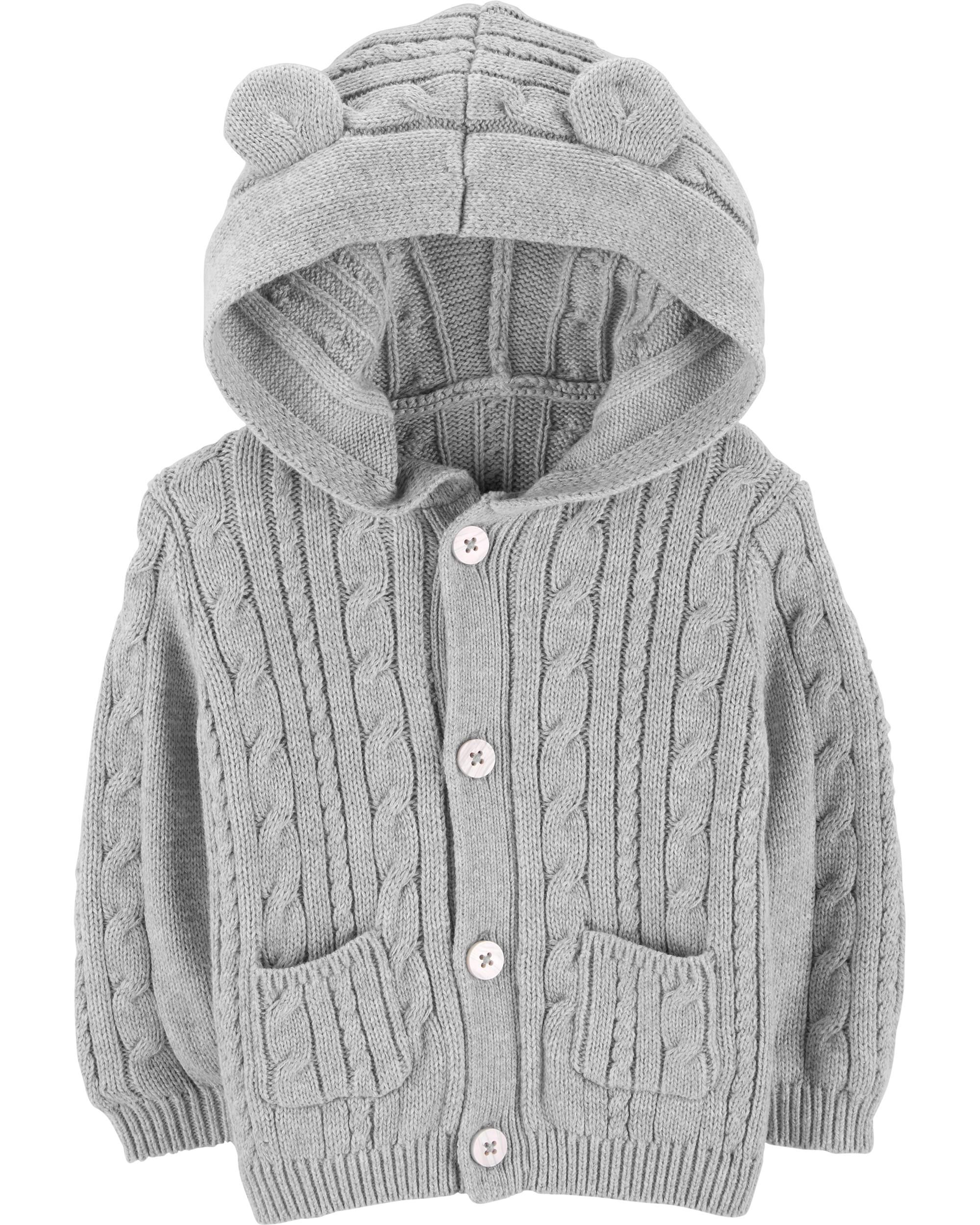 baby cardigan with ears