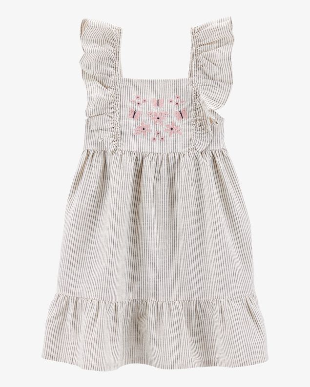 Product image 1 of Toddler Striped Flutter-Sleeve Dress