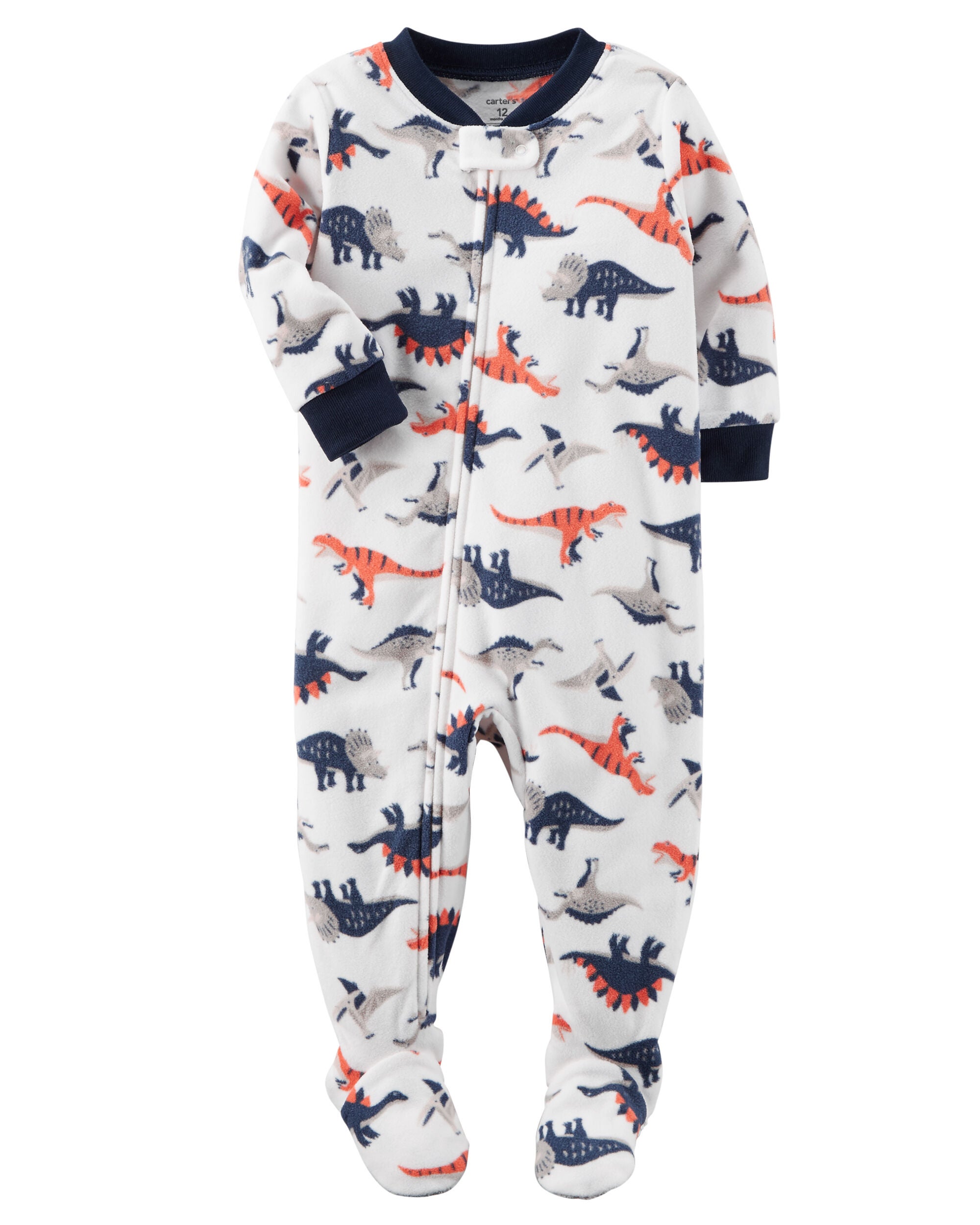 carters one piece fleece pajamas