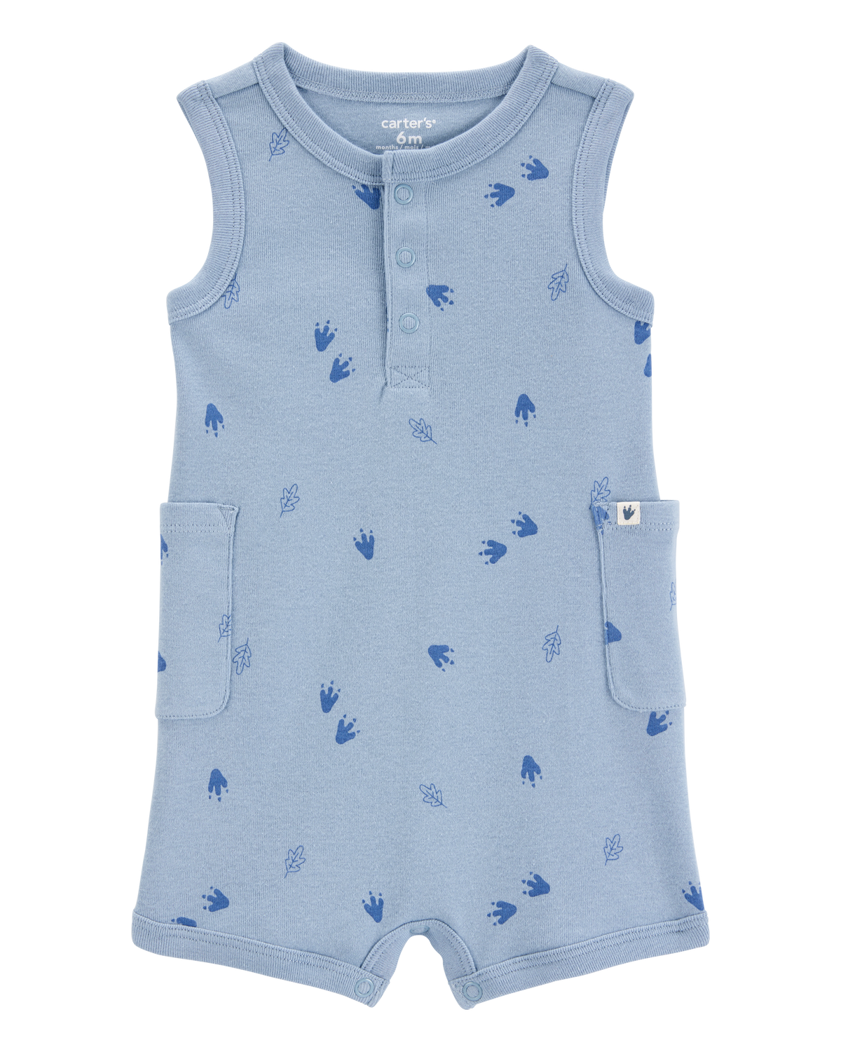 Baby Dinosaur Cotton Romper - Blue - Carter's | Carter's