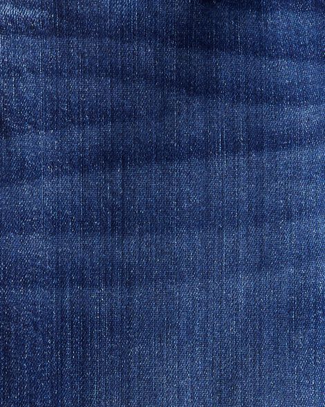 Product image 3 of Kid Rigid Mid Rise Cuffed Wide Leg Jeans - Dark Wash