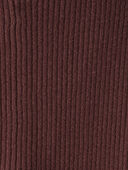 Deep Burgundy - Baby Organic Cotton Sweater Knit Rib Leggings in Deep Burgundy, Selected